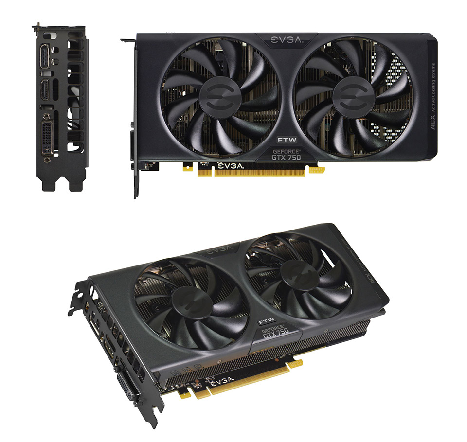 Buy EVGA GeForce GTX 750 ACX 2GB [02G-P4-2758-KR] PC Case Gear