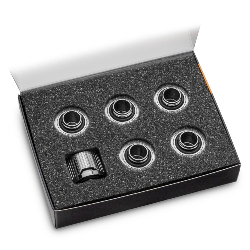 Raccordo EK-QUANTUM TORQUE STC 12/16 - Colore Satin Titanium - Connettore Per Impianti Di Raffreddamento A Liquido PC
