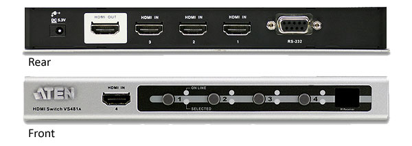 Buy ATEN 4-Port HDMI Switch [VS-481A] | PC Case Gear Australia