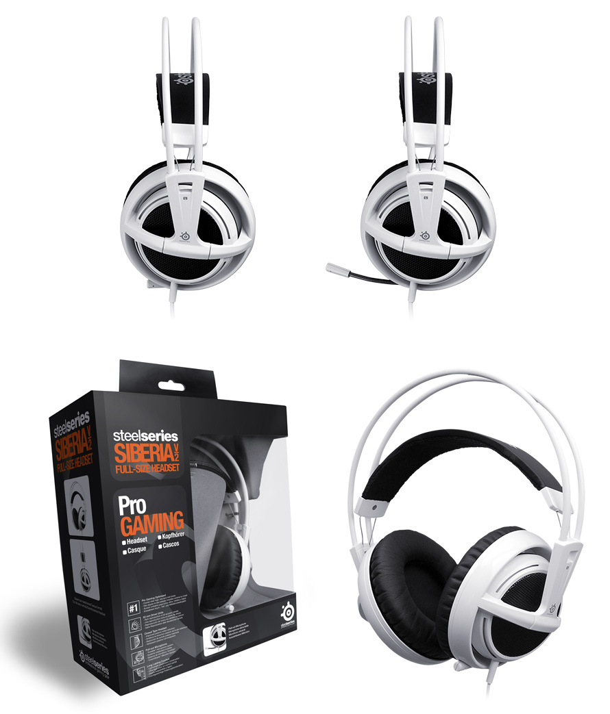 Buy Steelseries Siberia V2 Full Size Headset White Ss Pc Case Gear Australia