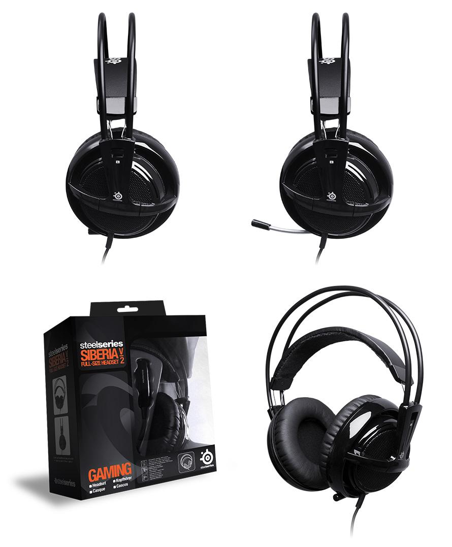 Buy SteelSeries Siberia V2 Full Size Headset Black [SS-51101] | PC Case ...