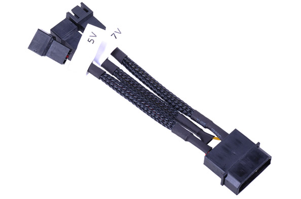 Adattatore Phobya 4Pin Molex A 3Pin: Scegli 5V, 7V O 12V Per Ventole E Pompe, Cavo Nero 10cm