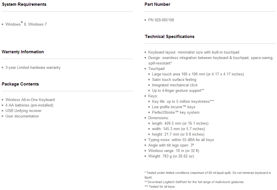 Buy Logitech TK820 Wireless All-in-One Keyboard [920-005145] | PC Case ...