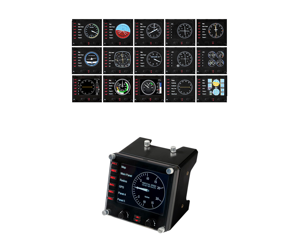 Buy Logitech G Pro Flight Instrument Panel [945-000027] | PC Case Gear ...
