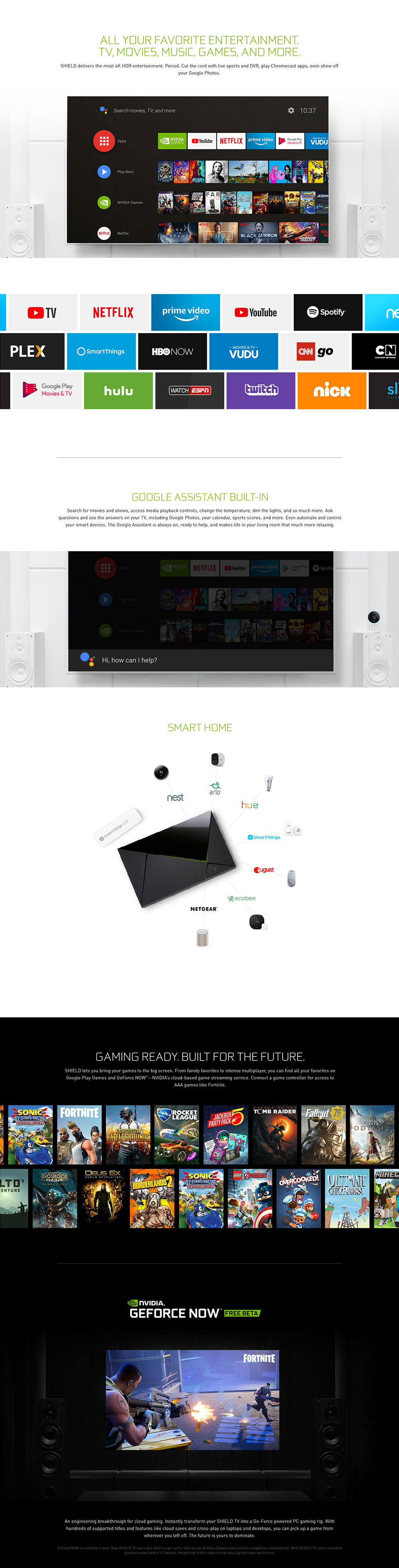 Nvidia Shield TV Pro features