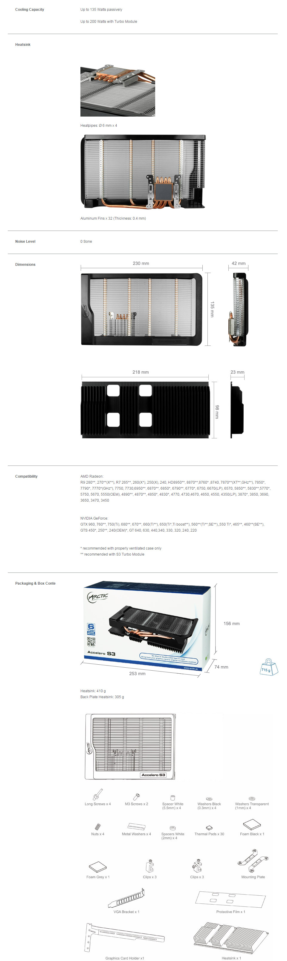 Buy Arctic Cooling Accelero S3 Passive Graphics Card Cooler [AC-S3 ...