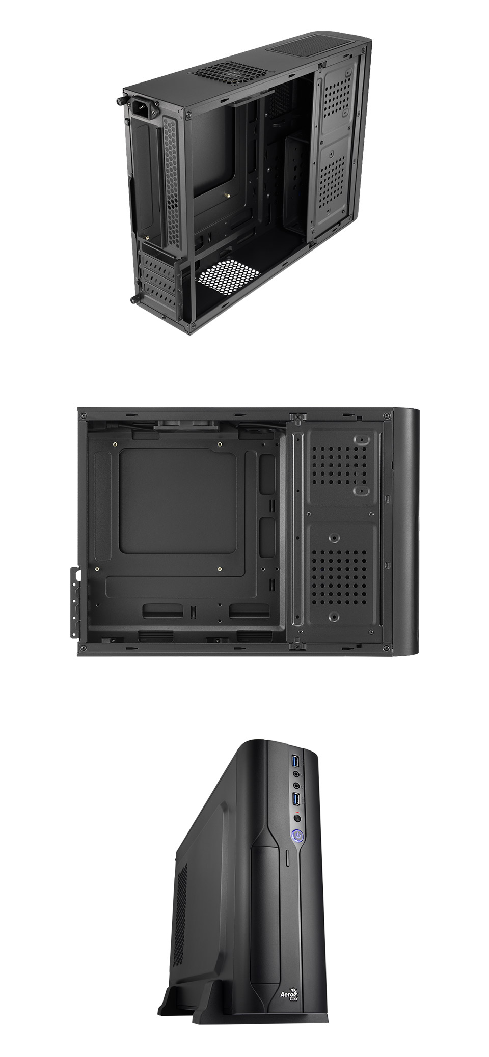 Buy Aerocool CS101 Micro ATX Case with 400W Power Supply [AERCS101BK