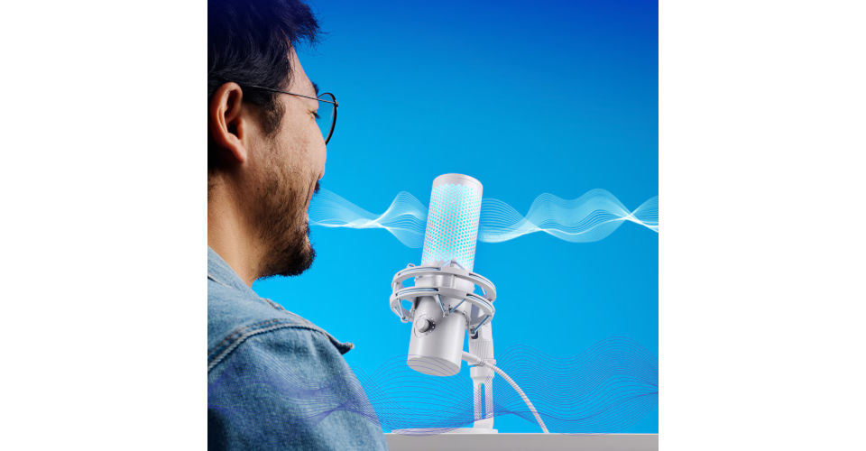 HyperX Quadcast 2 USB Condenser Microphone Frost Feature 1