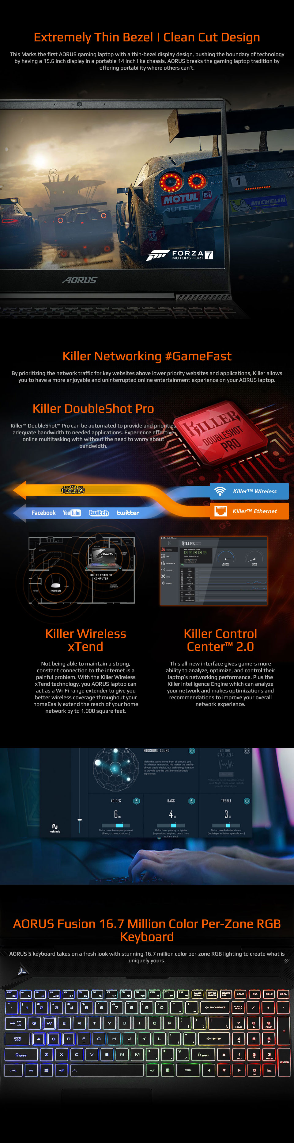 Gigabyte AERO 5 Core i7 GTX 1650 15.6in FHD Notebook Gigabyte AERO 5 Core i7 GTX 1650 15.6in FHD Notebook features 4