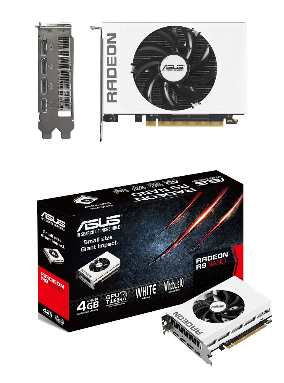 Buy ASUS Radeon R9 Nano 4GB White [R9NANO-4G-WHITE] | PC Case Gear ...