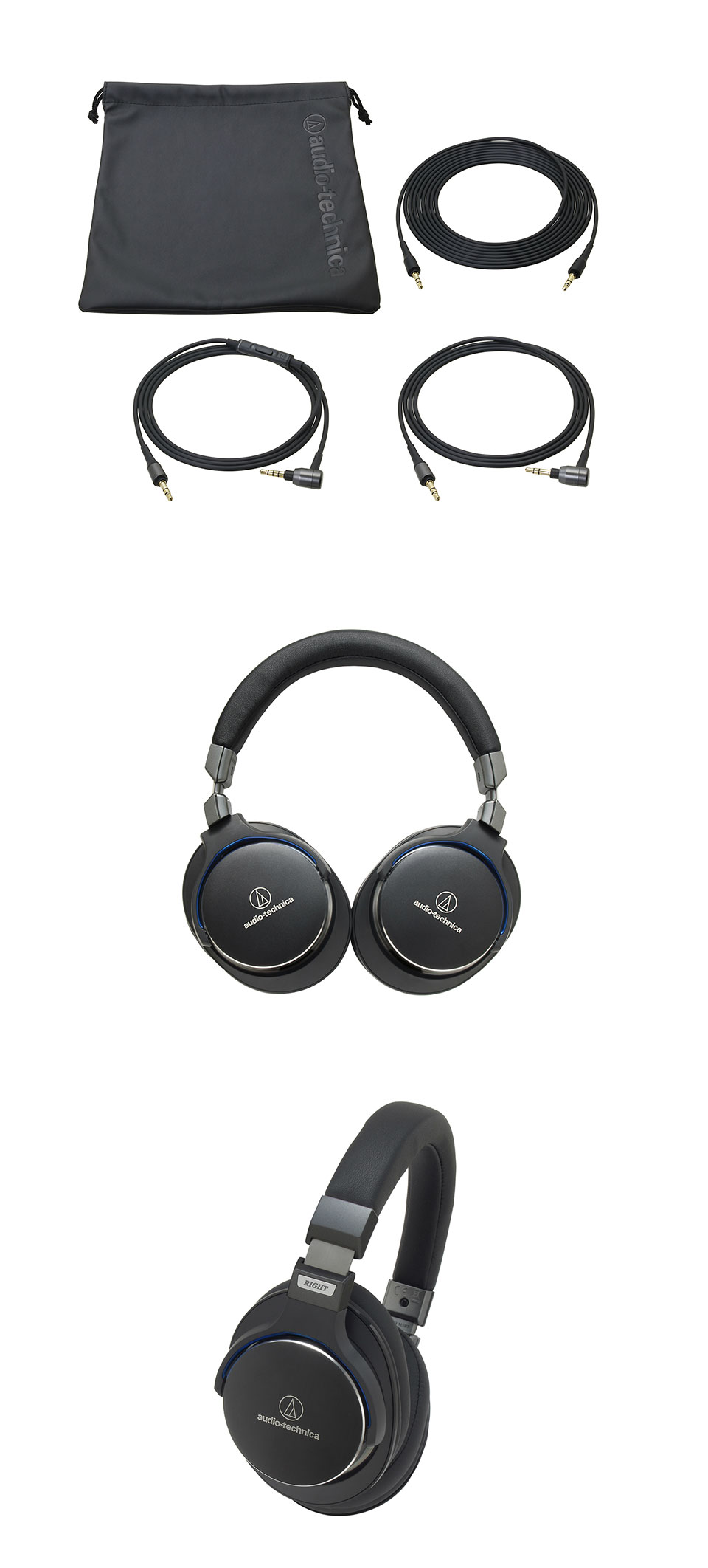 Audio Technica Ath Msr7b Over Ear Headphones Black Ath Msr7b Bk