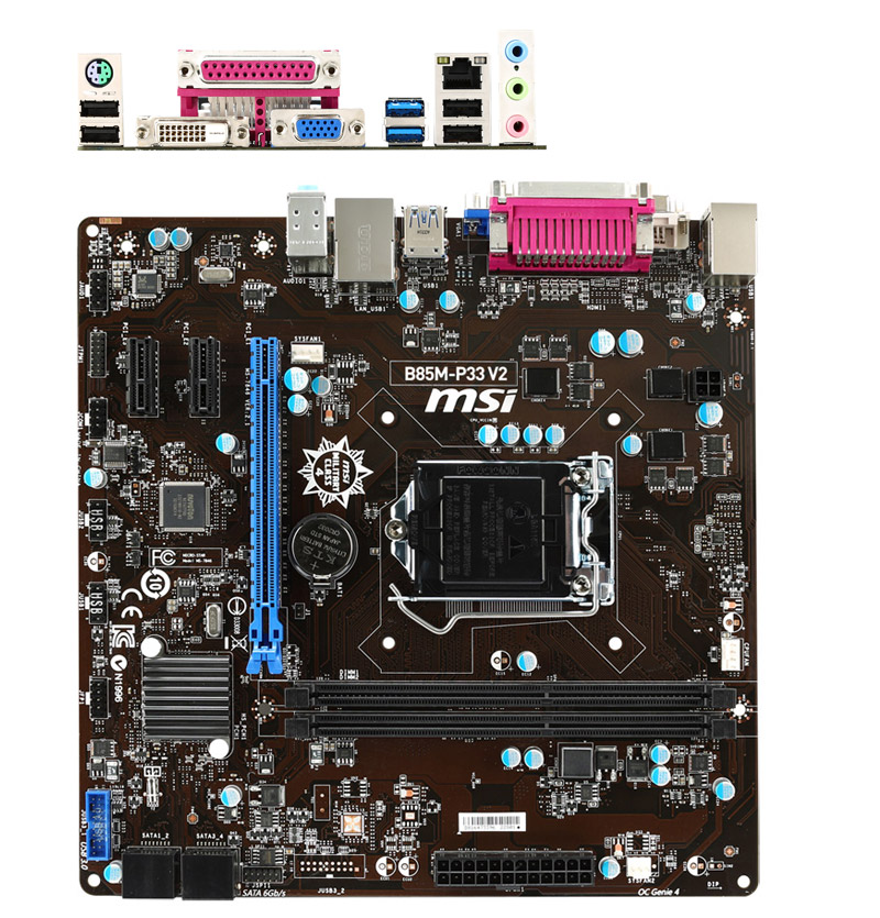 Buy MSI B85MP33 V2 Motherboard [B85MP33V2] PC Case Gear Australia