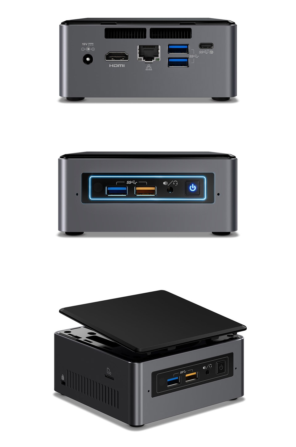 Buy Intel BOXNUC7I3BNH 7th Gen Core i3 NUC Barebone Kit [BOXNUC7I3BNH ...