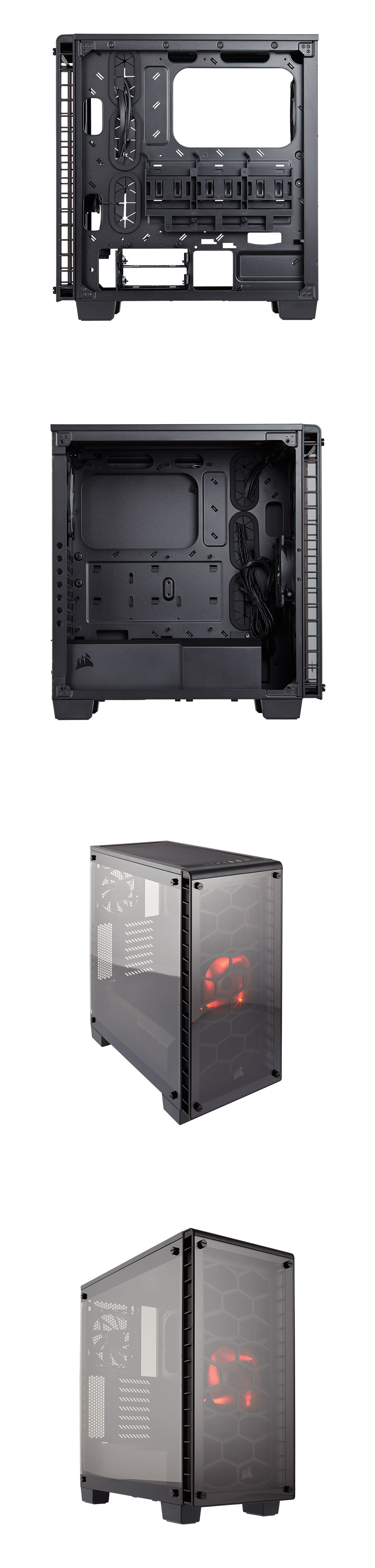 Buy Corsair Crystal 460X MidTower Black ATX Case [CC9011099WW] PC