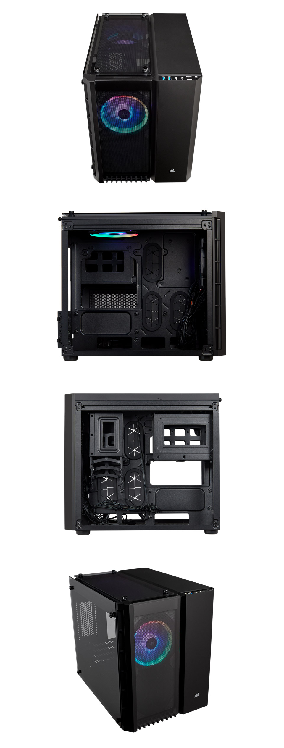 Buy Corsair Crystal Series 280X RGB mATX Case Black [CC9011135WW