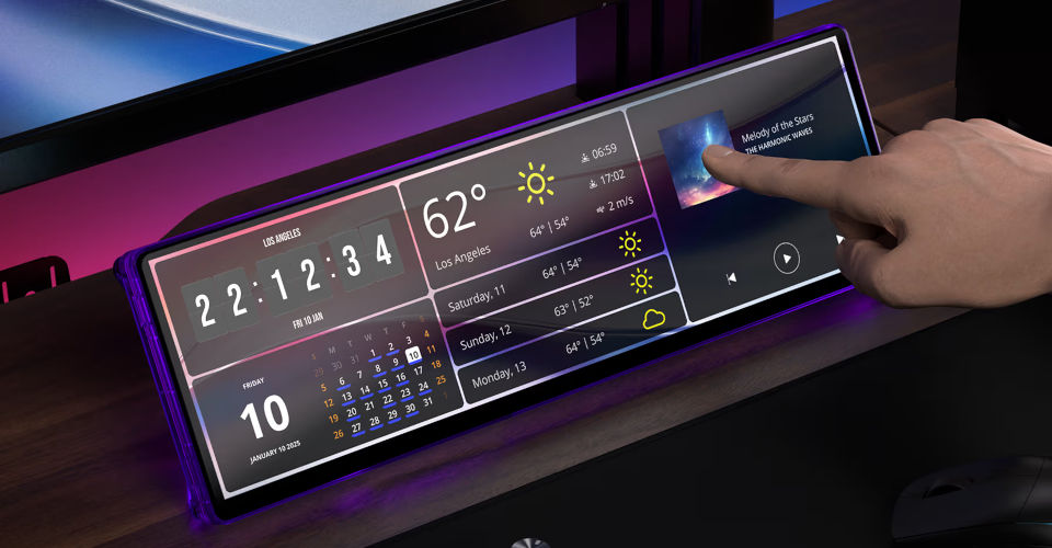 Corsair Xeneon Edge 14.5in IPS Touchscreen LCD Atomic Purple Feature 2