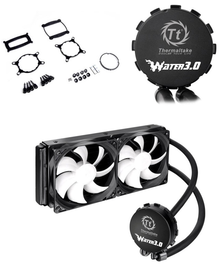 Buy Thermaltake Water 3.0 Extreme Liquid Cooling System [CLW0224] PC Case Gear Australia