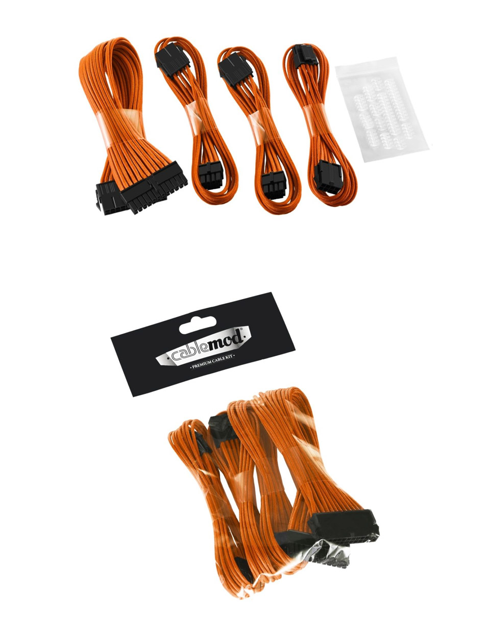 Buy CableMod Basic ModFlex Cable Extension Kit Orange (6+2Pin) [CMCAB