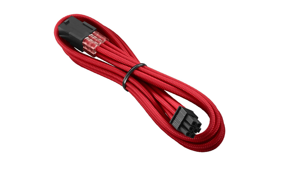 CableMod PRO ModMesh 8-pin PCI-e Extension 45cm Carbon//RED