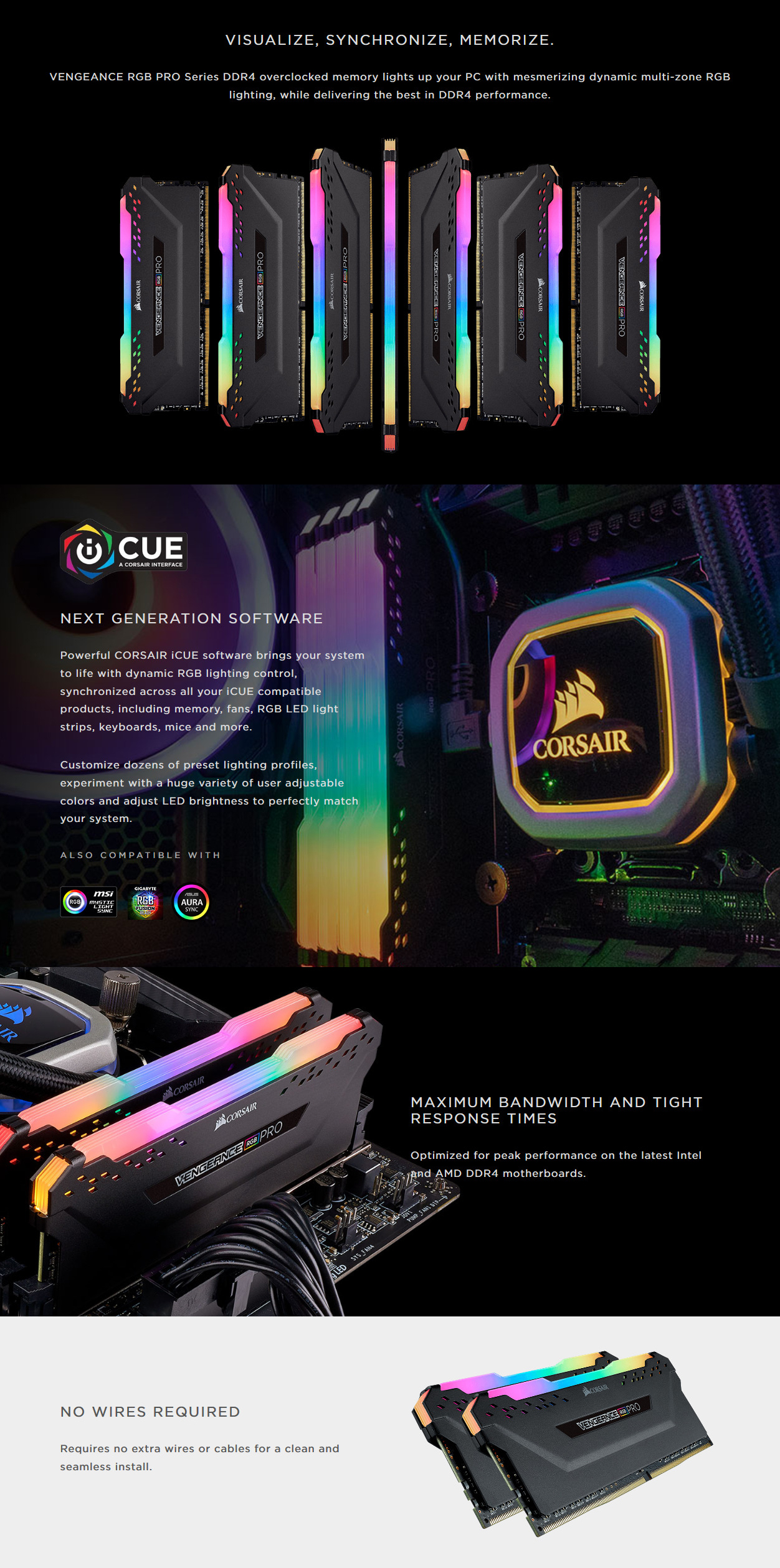 Corsair 16GB 3200MHz Vengeance RGB PRO CL16 (2x8GB) (CMW16GX4M2C3200C16) :  r/overclocking