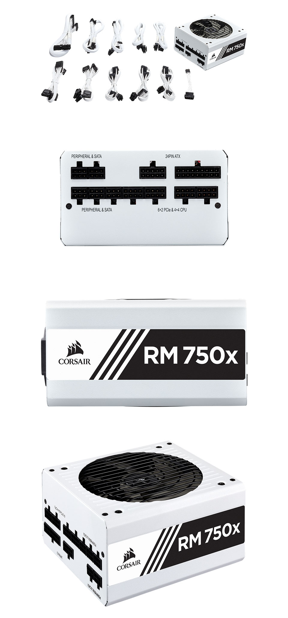 Buy Corsair RM750x Gold Modular 750W Power Supply White [CP9020187AU] PC Case Gear Australia