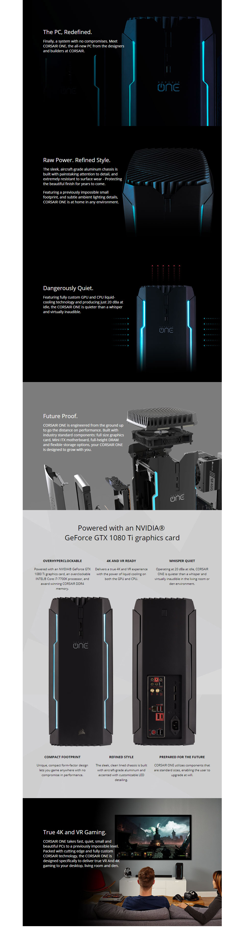 Buy CORSAIR ONE PRO Ti Gaming System [CS-9000009-AU] PC Case