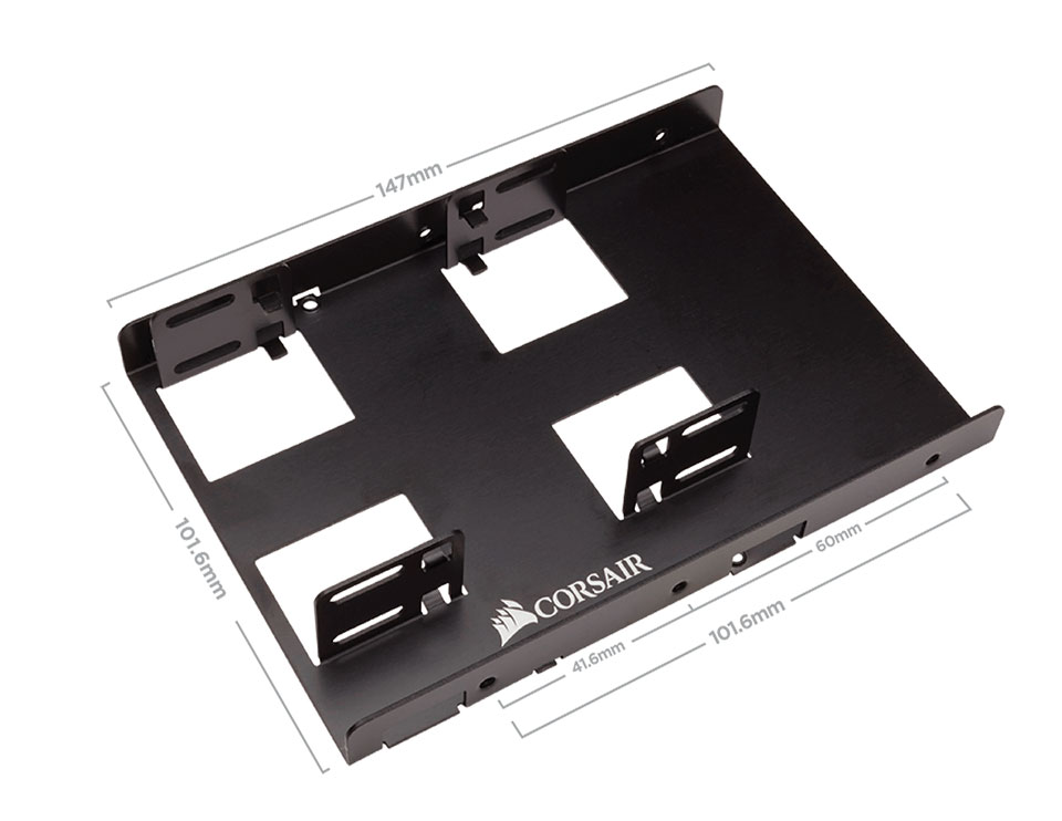 Buy Corsair Dual 2.5in SSD Mounting Bracket [CSSD-BRKT2] | PC Case Gear ...