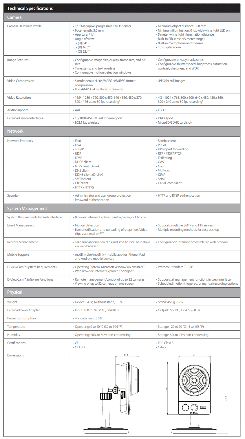 Buy D-Link DCS-2136L Wireless AC Day/Night IP Camera [zzzDCS-2136] | PC