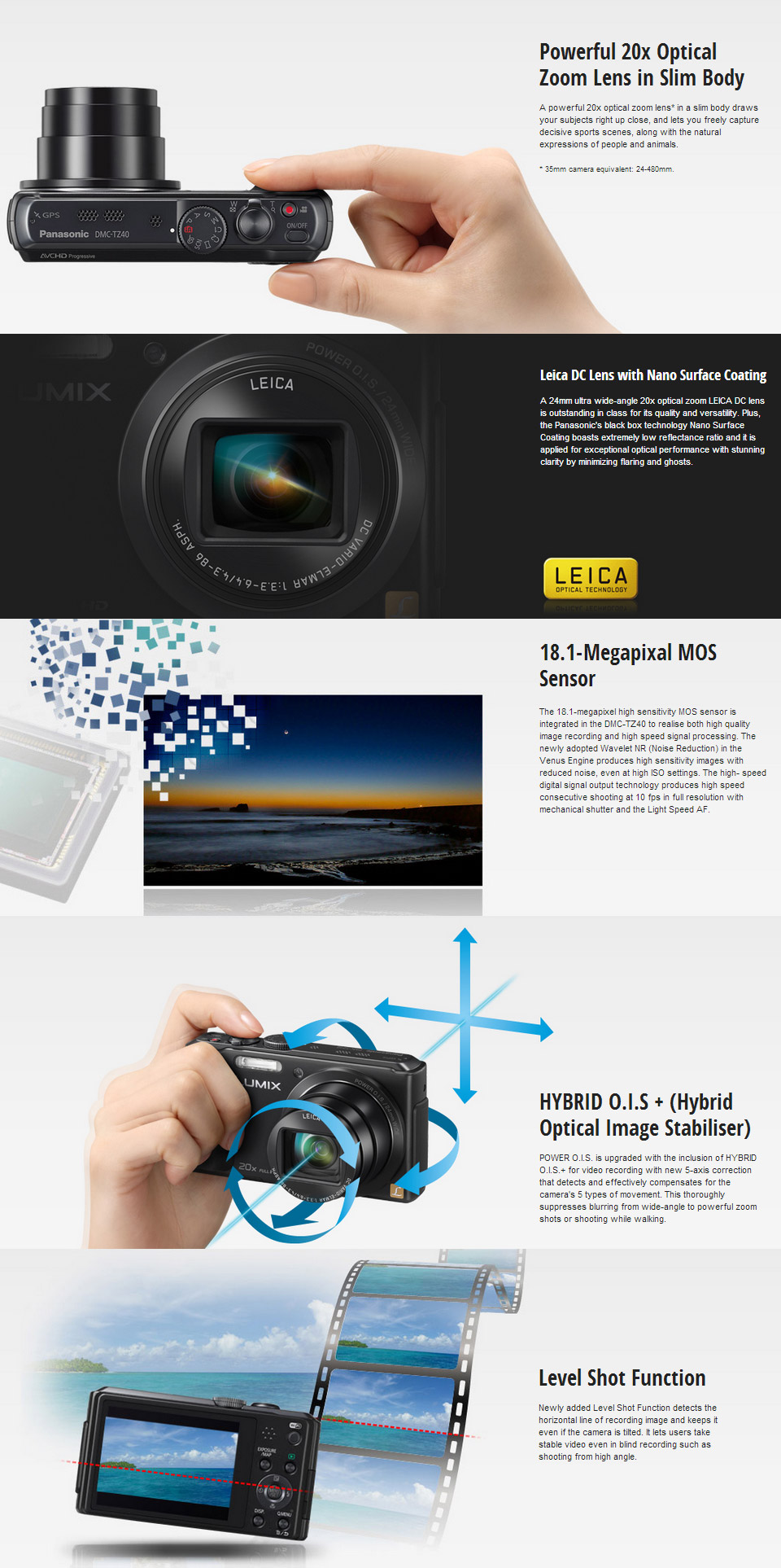 Panasonic Lumix DMC-TZ40 Digital Camera