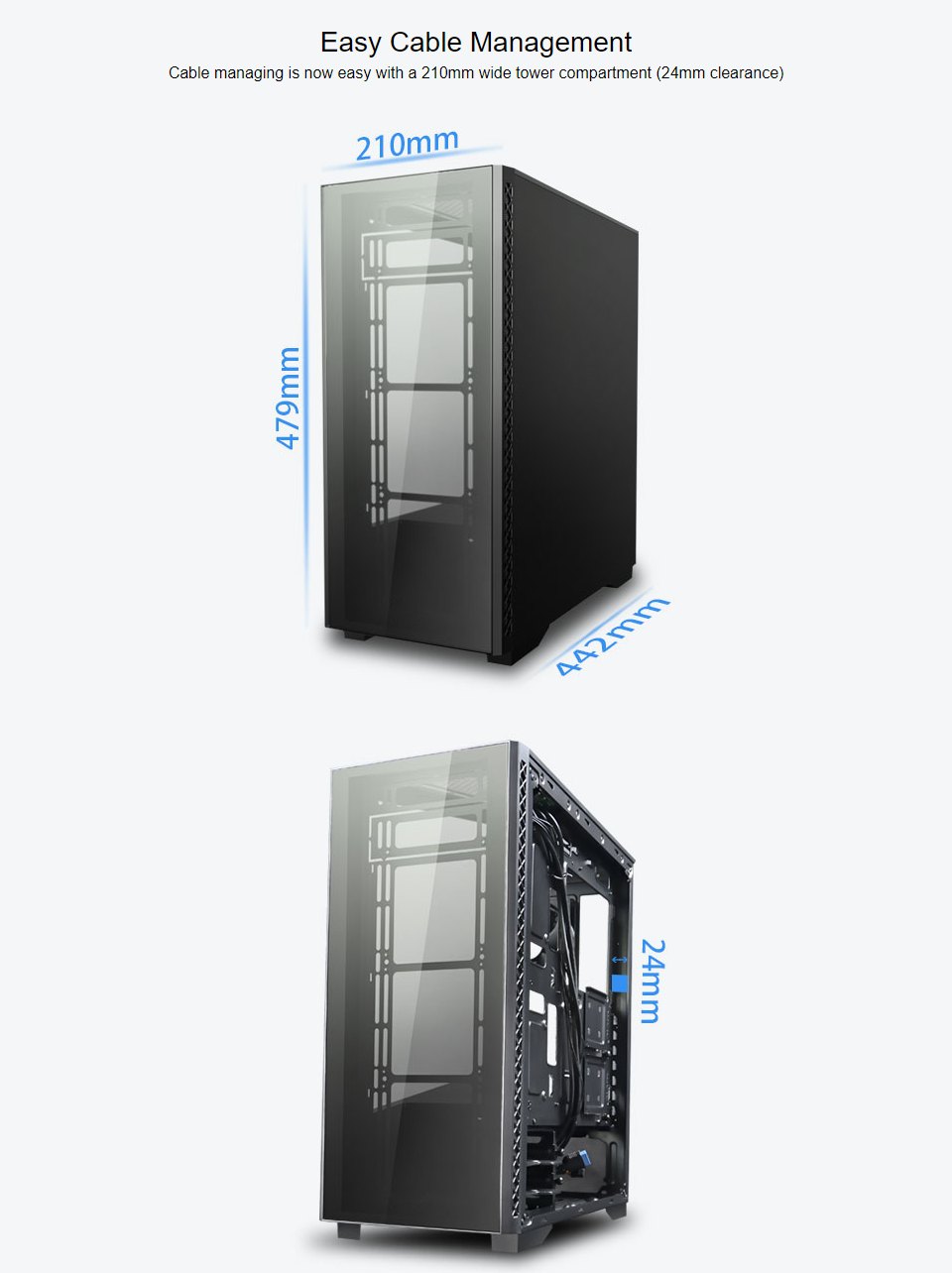 Deepcool Matrexx 50 ARBG TG E-ATX Mid Tower Case features 3