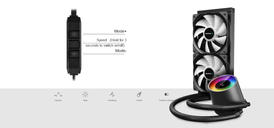 Buy Deepcool Gamer Storm Castle V2 240 RGB AIO CPU Cooler [DP-GS