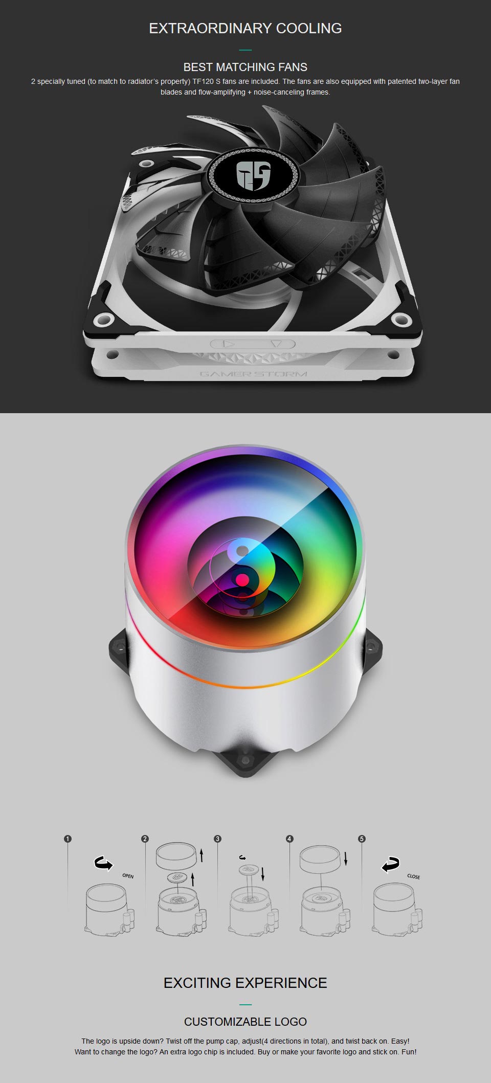 Buy Deepcool Castle 240EX AIO Liquid CPU Cooler White [DPGSH12WCSL240EXWH] PC Case Gear