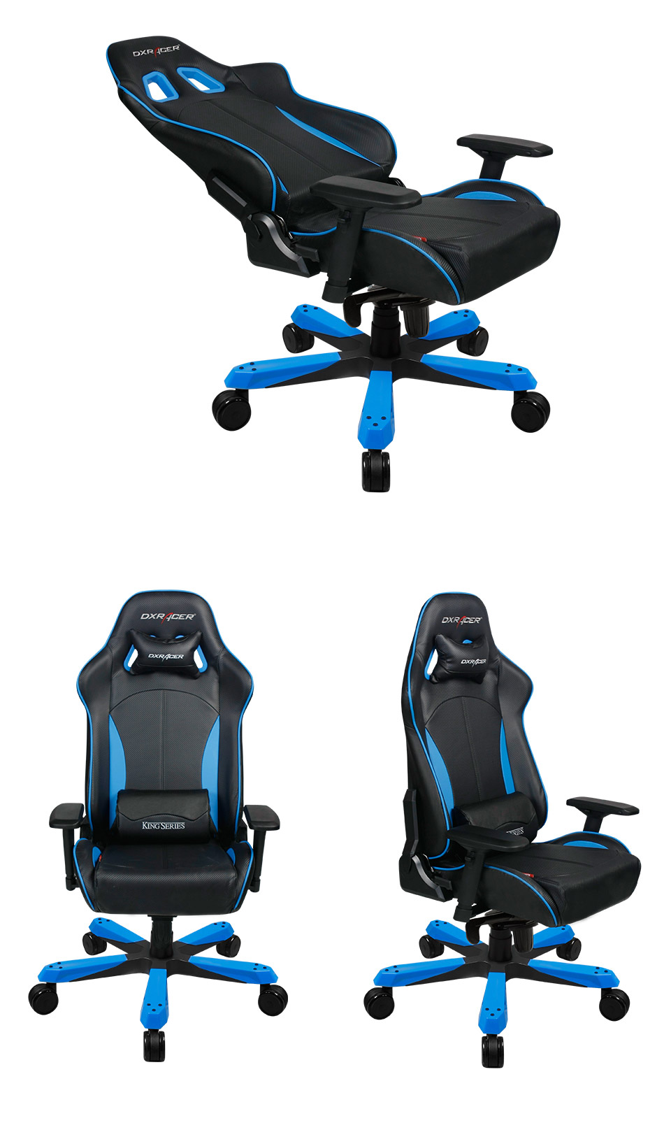Buy DXRacer KF57 Series PC Office/Gaming Chair Black & Blue [zzzDXR