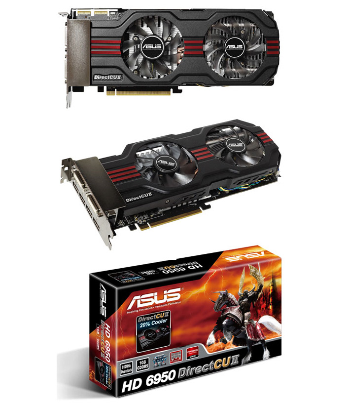 Buy ASUS Radeon HD6950 DirectCU II 1GB [EAH6950-DCII-1GD5] PC - Main Image