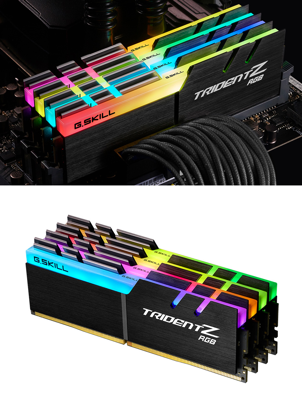 G.Skill Trident Z RGB F4-3600C16Q-32GTZRC DDR4 Memory G.Skill Trident Z RGB F4-3600C16Q-32GTZRC 32GB (4x8GB) DDR4 product