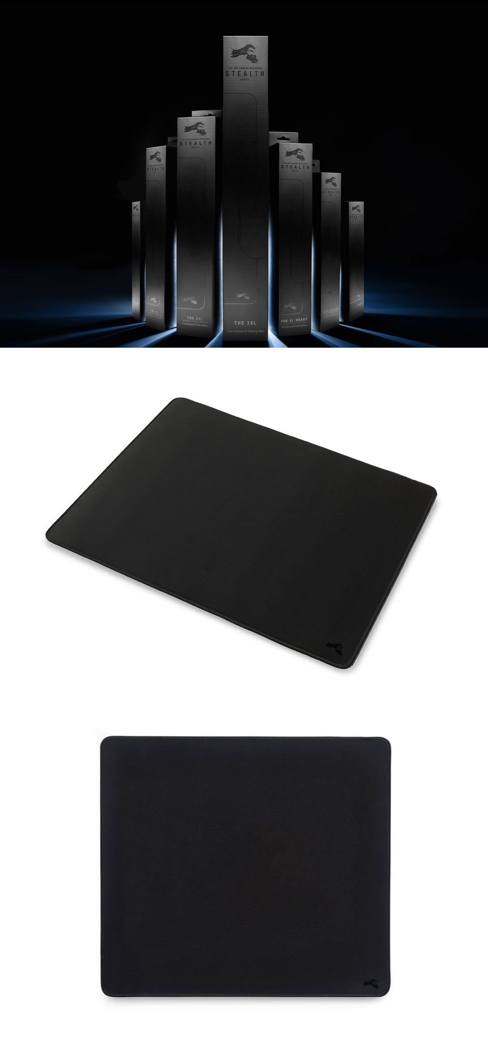 Buy Glorious Mouse Pad Stealth Edition XL Slim [GXLSTEALTH] PC Case Gear Australia