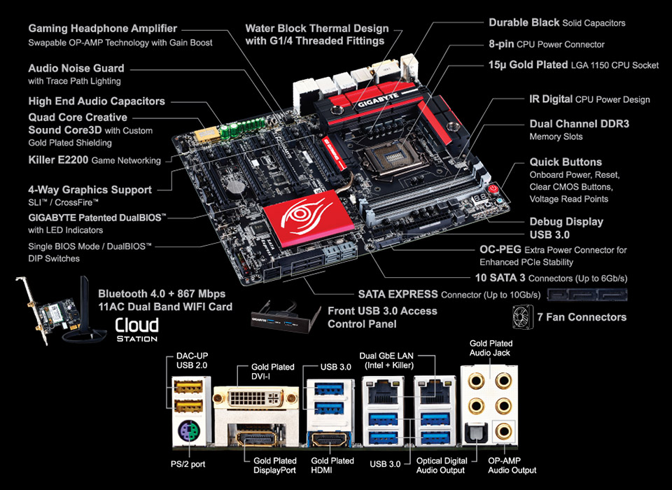 Ga Z97x Gaming Gigabyte G1 Gaming GIGABYTE GA-Z97X-GAMING Intel