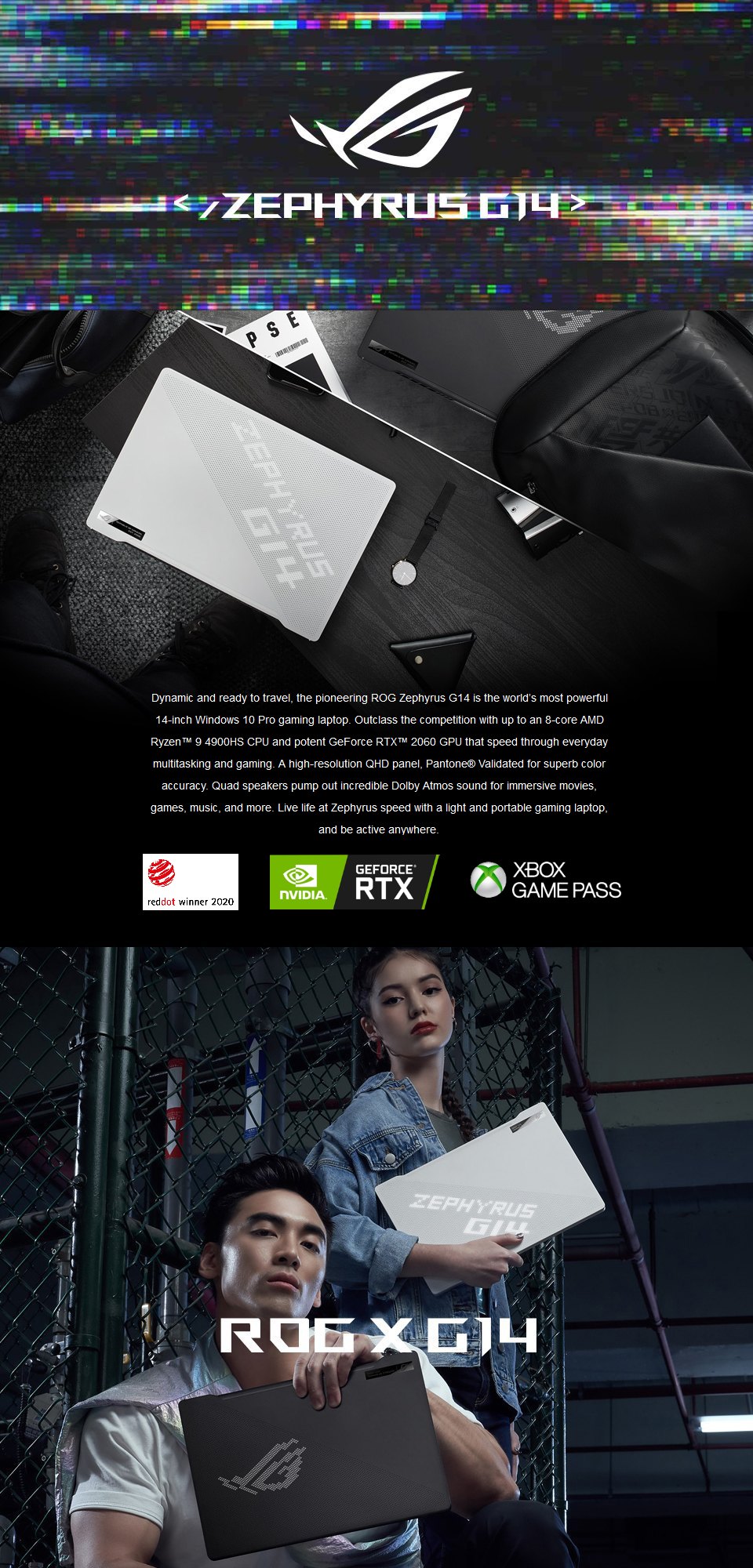 ASUS Zephyrus G14 Ryzen 9 GeForce RTX 2060 14in Laptop ASUS Zephyrus G14 Ryzen 9 GeForce RTX 2060 14in Laptop features