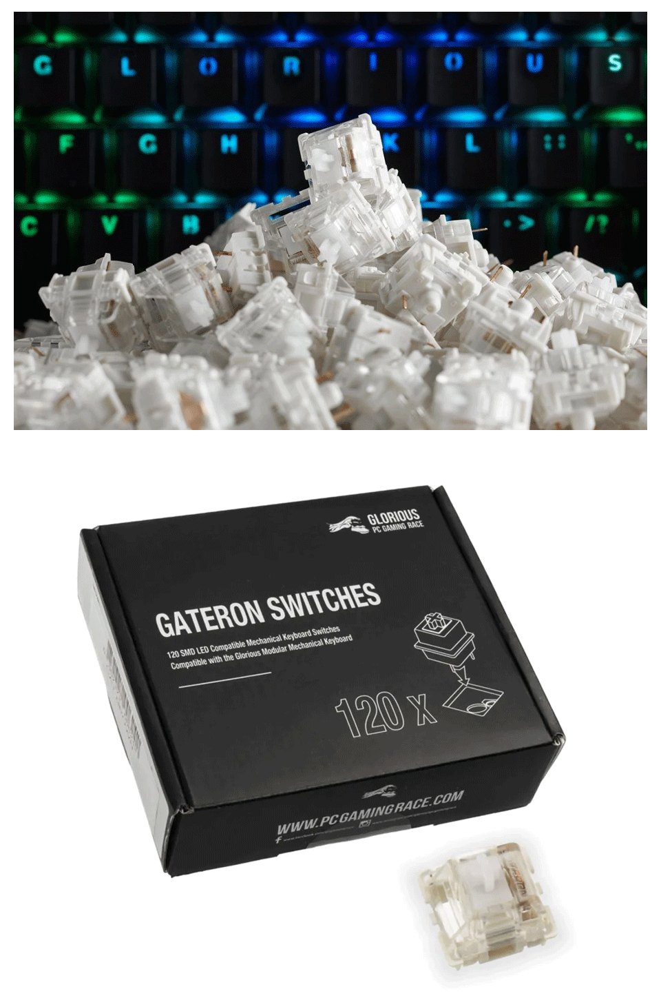 Buy Gateron MX Switches Clear 120 Pack [GATCLEAR] PC Case Gear Australia