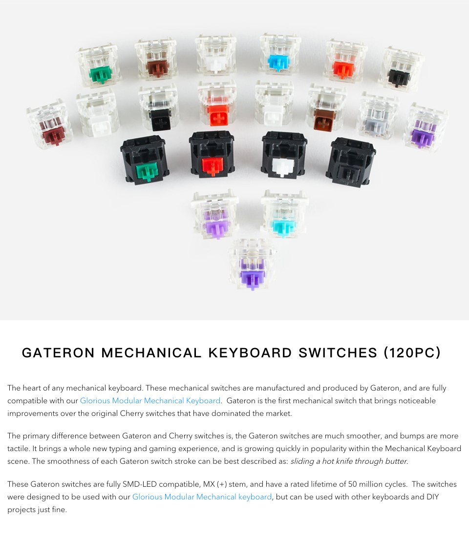 Buy Gateron MX Switches Brown 120 Pack [GATBROWN] PC Case Gear Australia