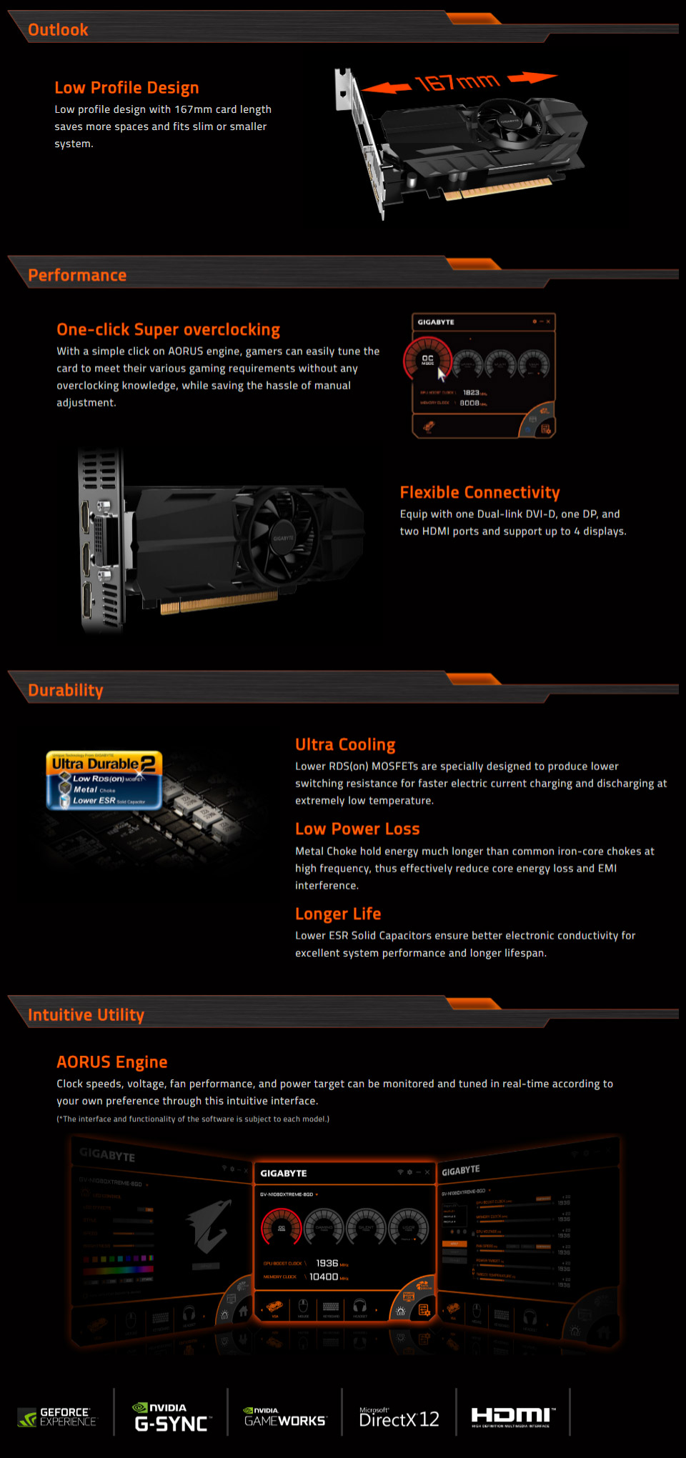 Gigabyte geforce gtx online 1050 oc low profile