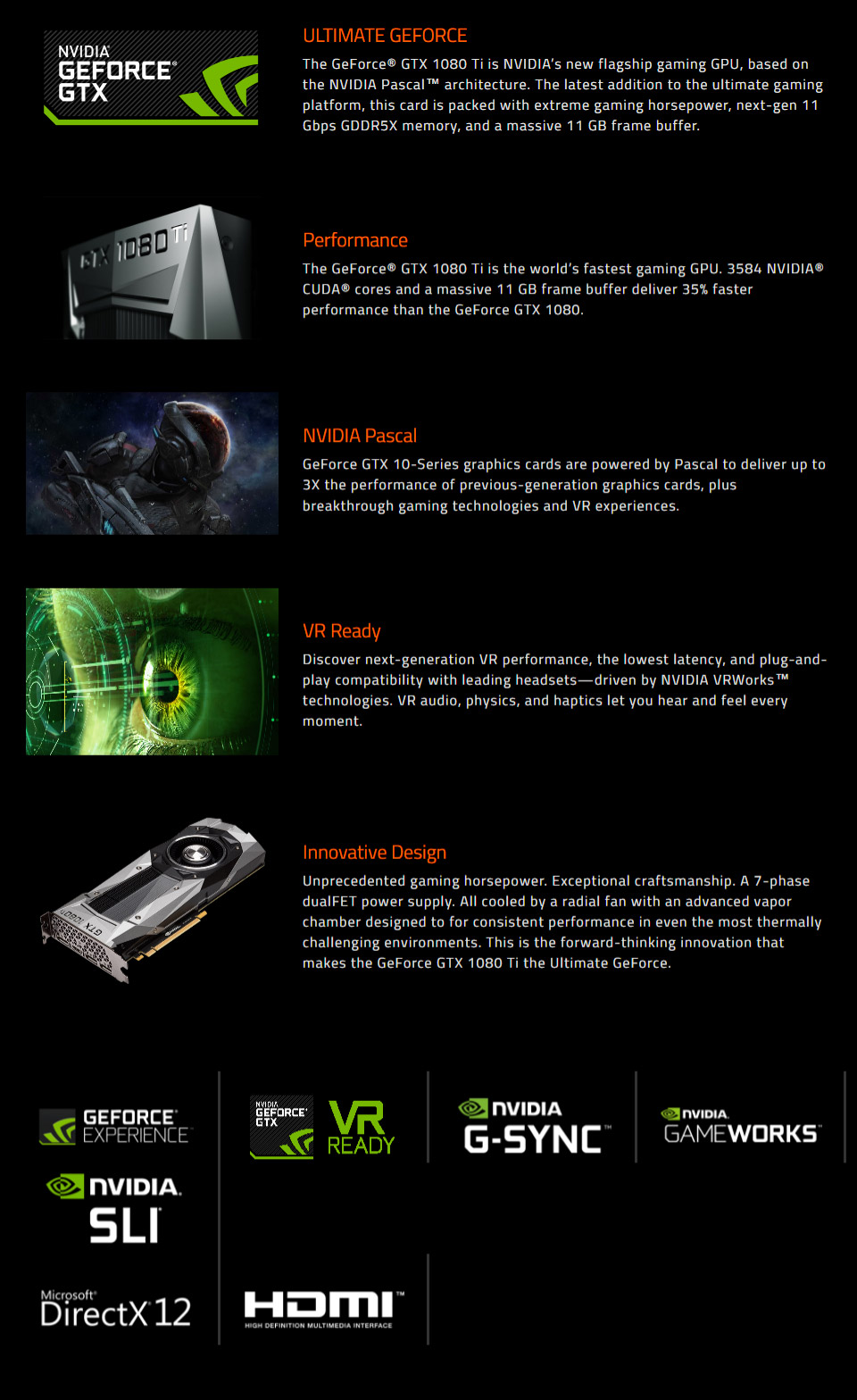 Buy Gigabyte GeForce GTX 1080 Ti Founders Edition 11GB [GVN108TD5XB