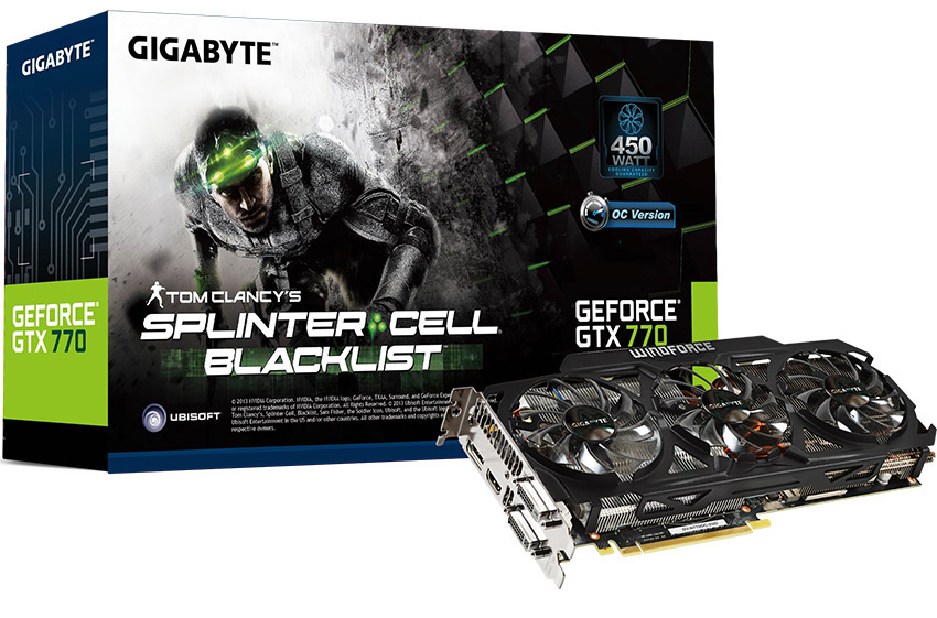 Buy Gigabyte GeForce GTX 770 OC Edition 2GB Splinter Cell [GV