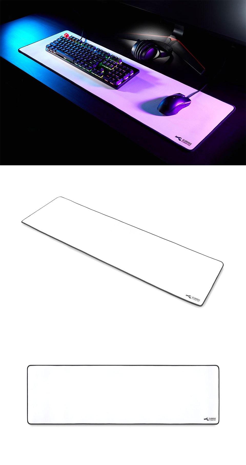 Buy Glorious Mouse Pad White Edition Extended [GWE] PC Case Gear