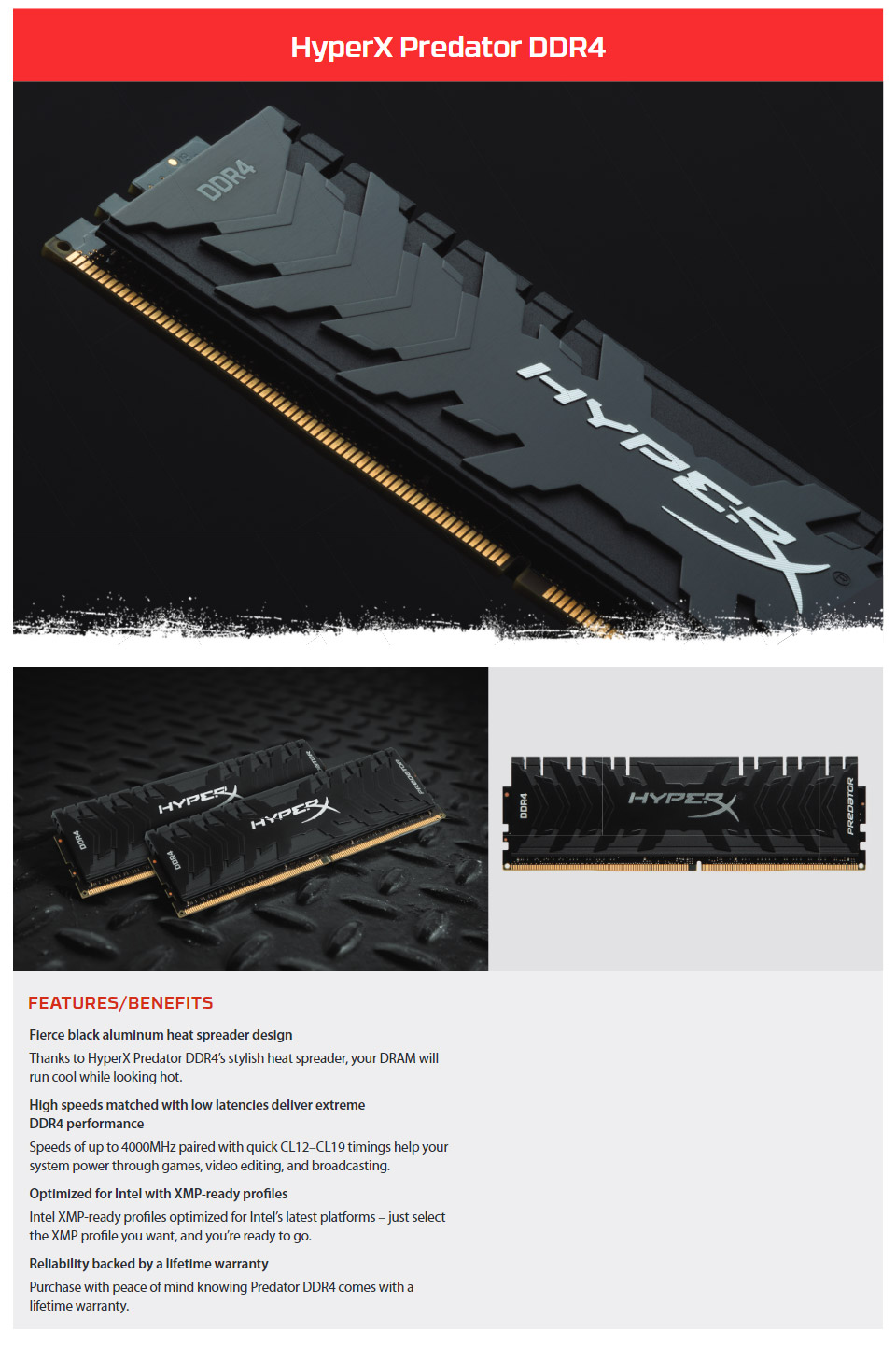 Buy Kingston HyperX Predator 16GB (2x8GB) 3200MHz CL16 DDR4