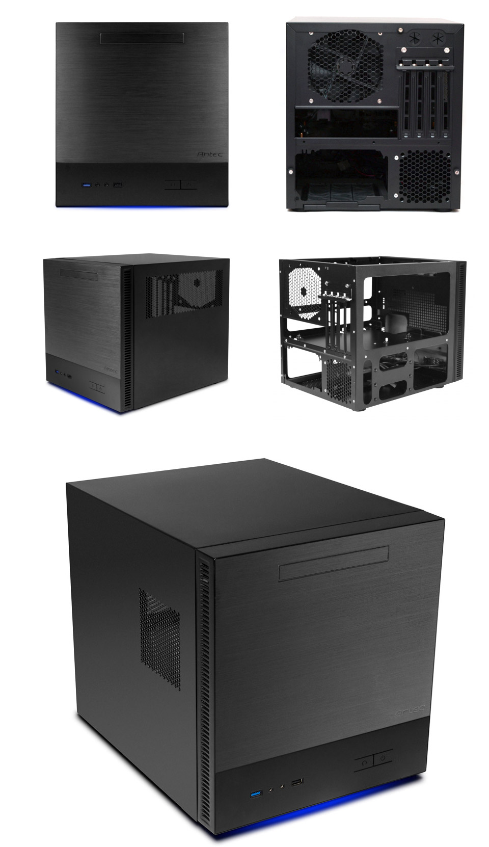 Buy Antec ISK600M Aluminum Micro ATX Case [ISK600M] PC Case Gear