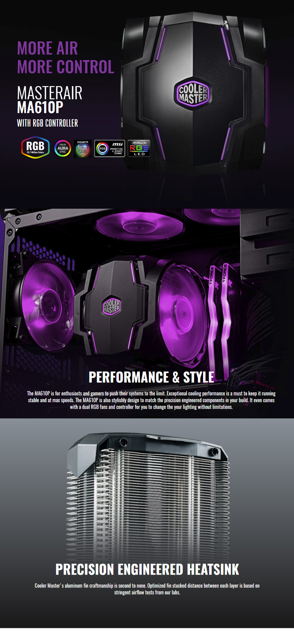 cooler master masterair ma610p rgb