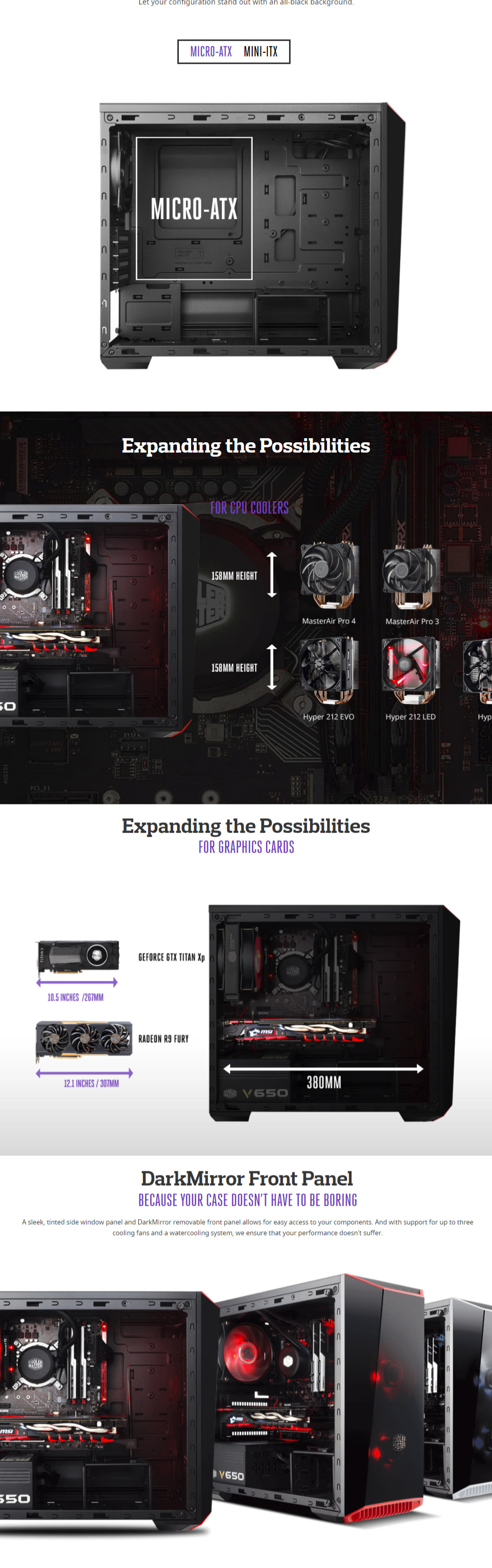 Buy Cooler Master MasterBox Lite TG mATX Case [MCW-L3S3-KGNN