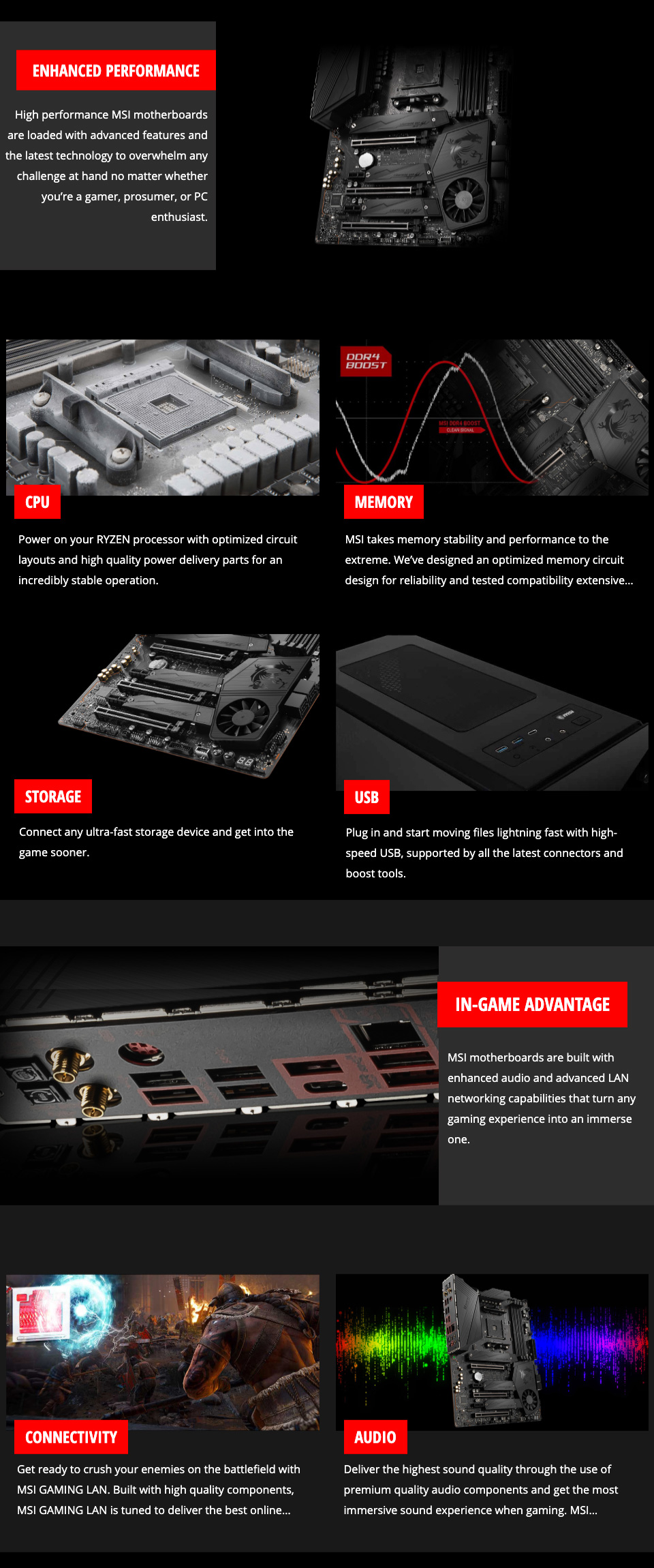 MSI MEG X570 Unify Motherboard features