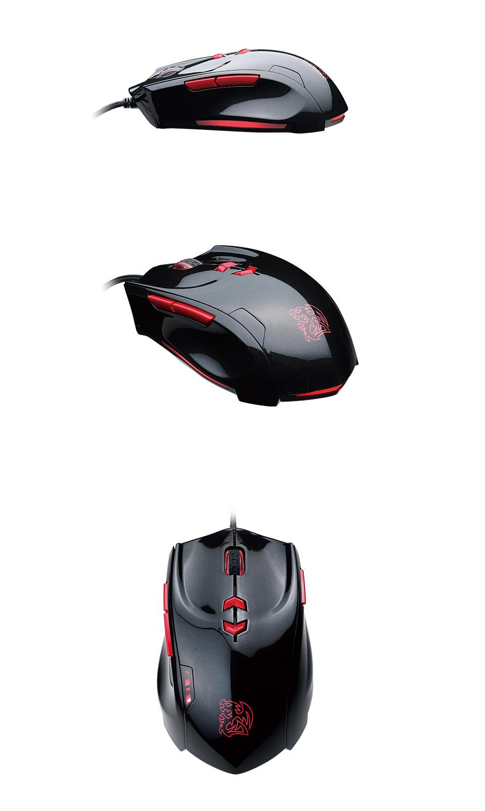 Buy Tt eSPORTS Theron Plus Smart Mouse [MO-TRP-WDLOBK] | PC Case Gear ...